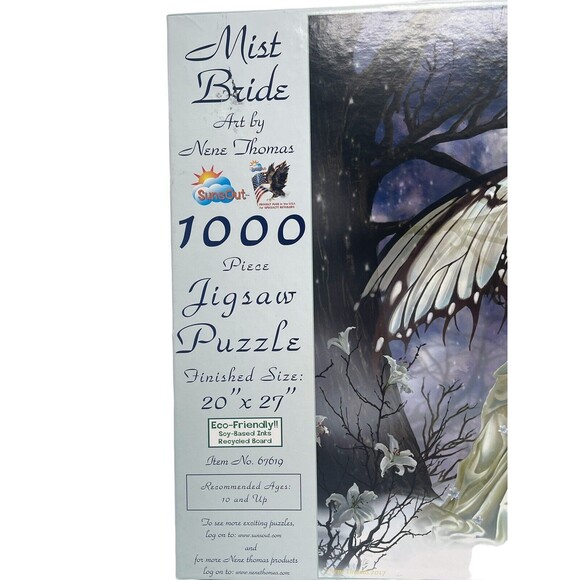 Nene Thomas "Mist Bride's Maid" Fairy 1000pc Jigsaw Puzzle RARE Complete - Picture 6 of 7